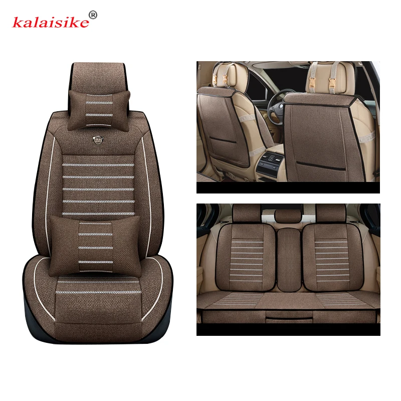 

Kalaisike Linen Universal Car Seat covers for Infiniti QX70 ESQ Q50 Q70 QX30 QX50 M G FX series auto accessories car styling