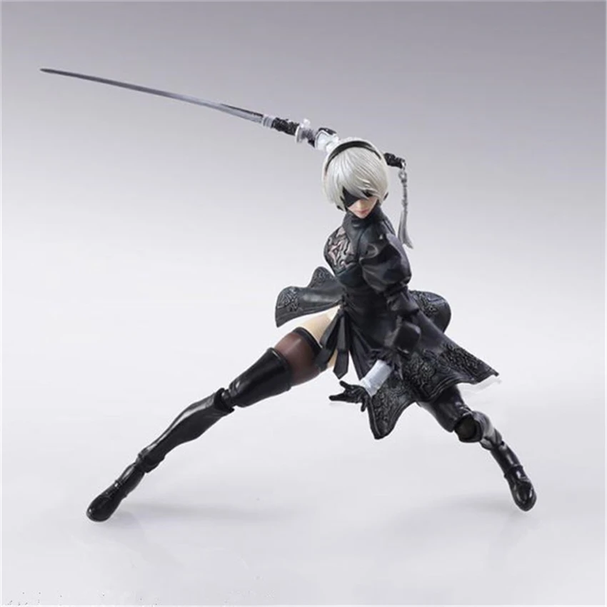 Боевая фигурка NieR Automata YoRHa No. 2 Тип B 2B ПВХ коллекция игрушек кукла аниме мультяшная