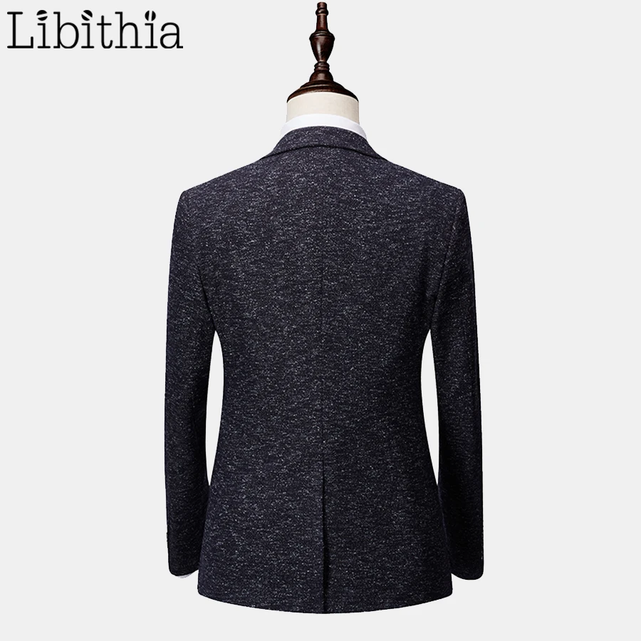 Мужской облегающий костюм из 2 предметов Блейзер куртка роскошное женское платье