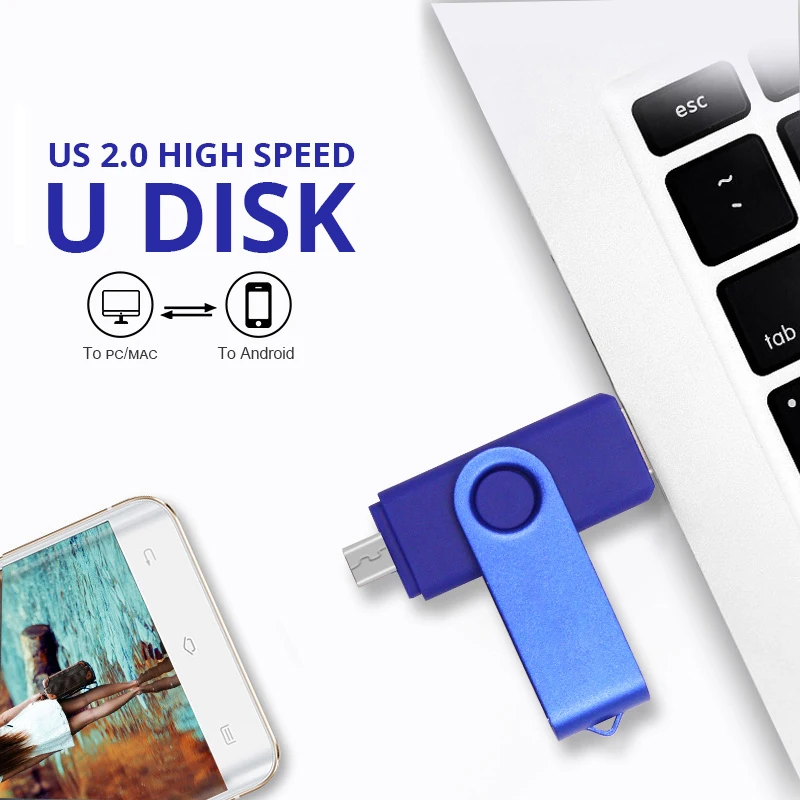 OTG USB флеш накопитель 128 Гб 64 ГБ 32 16 8 внешний для смартфона|USB флэш-накопители| |
