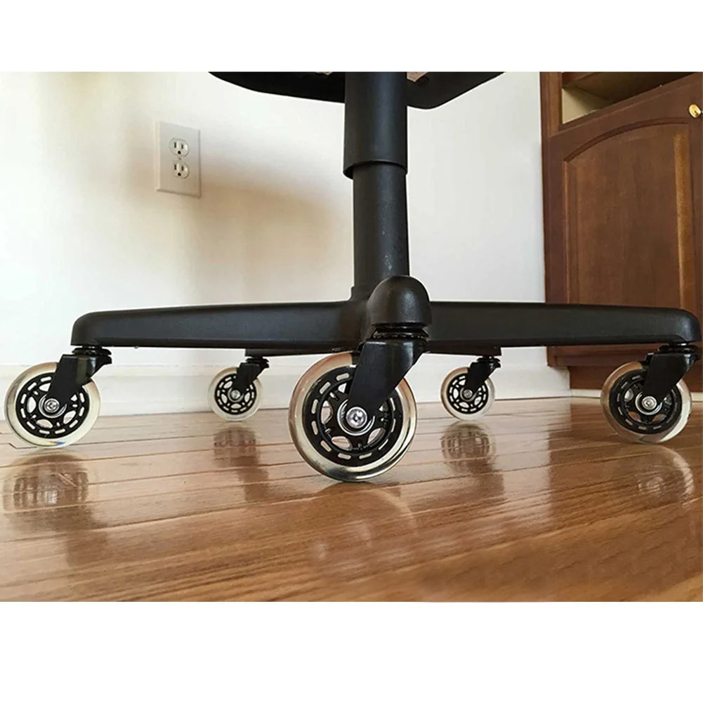 5 шт прочная универсальная износостойкая колеса жесткие полы офисная прозрачная