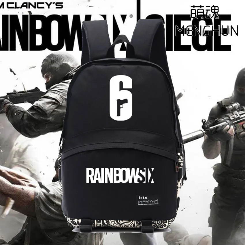 Рюкзак Rainbow 6/Rainbow six для игры rainbow подарок фанатов мужские нейлоновые рюкзаки