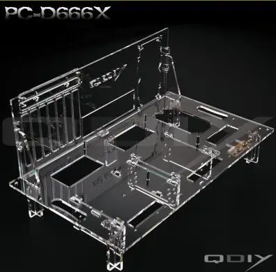 D666XT DIY PC тестовая скамейка открытая рамка чехол для компьютера ITX ATX MATX материнская плата разгон водяное охлаждение USB2.0 PCI видеокарта - Цвет: D666XT