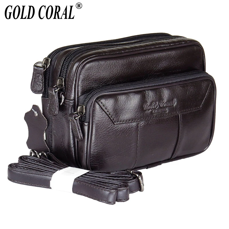 

Genuine Leather Waist Belt Bag Men Small Messenger bags Casual Shoulder Bag Phone Pouch Purse Bags Male Travel Fanny Waist Pack