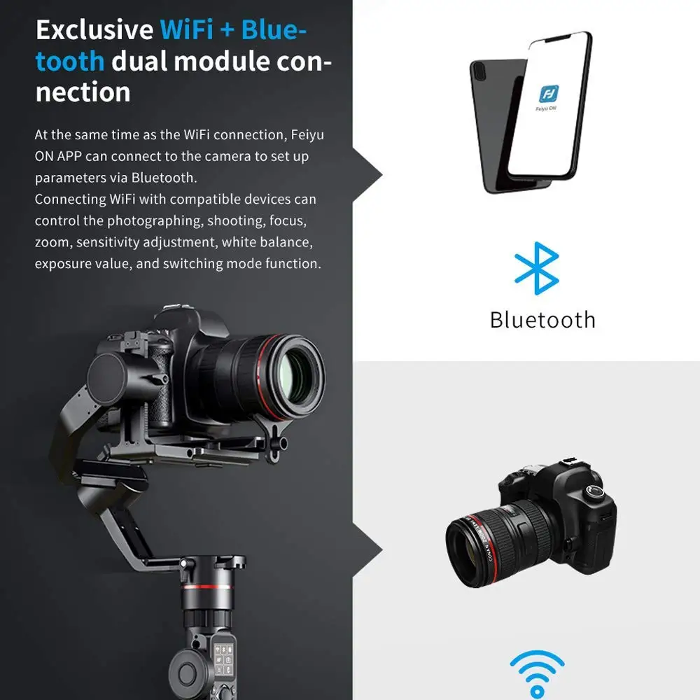 Высокое качество FeiyuTech Feiyu AK2000 3 осевой Камера карданный стабилизатор для sony Canon 5D