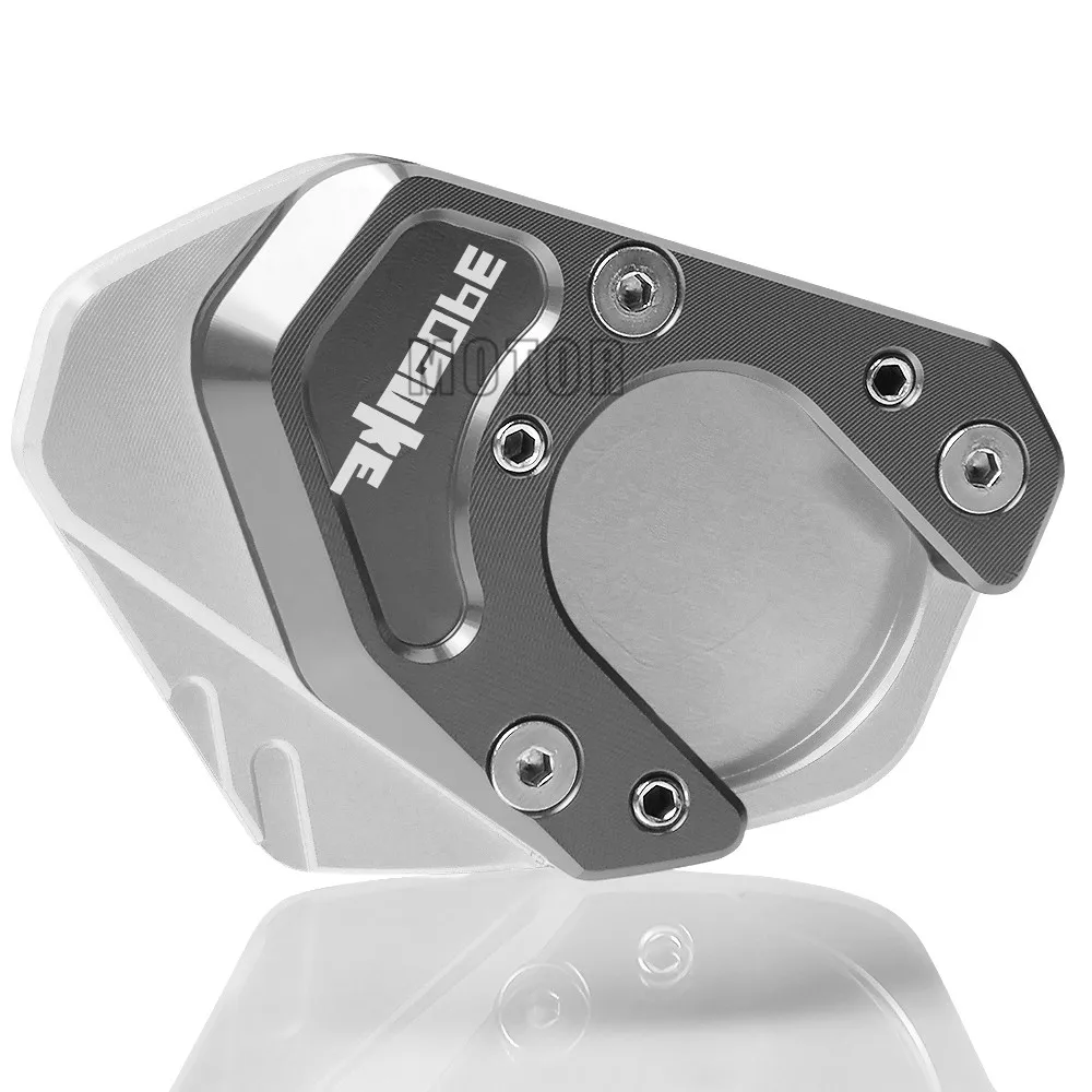 Logo For 390Duke-A Для KTM 390 Duke 2013- 390 Duke мотоцикл подножка сбоку подставка увеличитель расширение пластина поддержка - Цвет: Logo For 390Duke-A