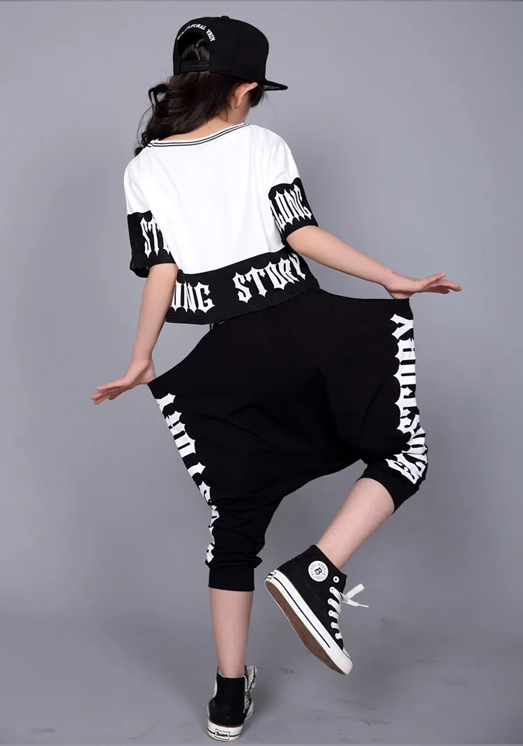 Girl Jazz Dance For Girls Street Costumes for Kids Hip Hop Dancing Performance Boys |