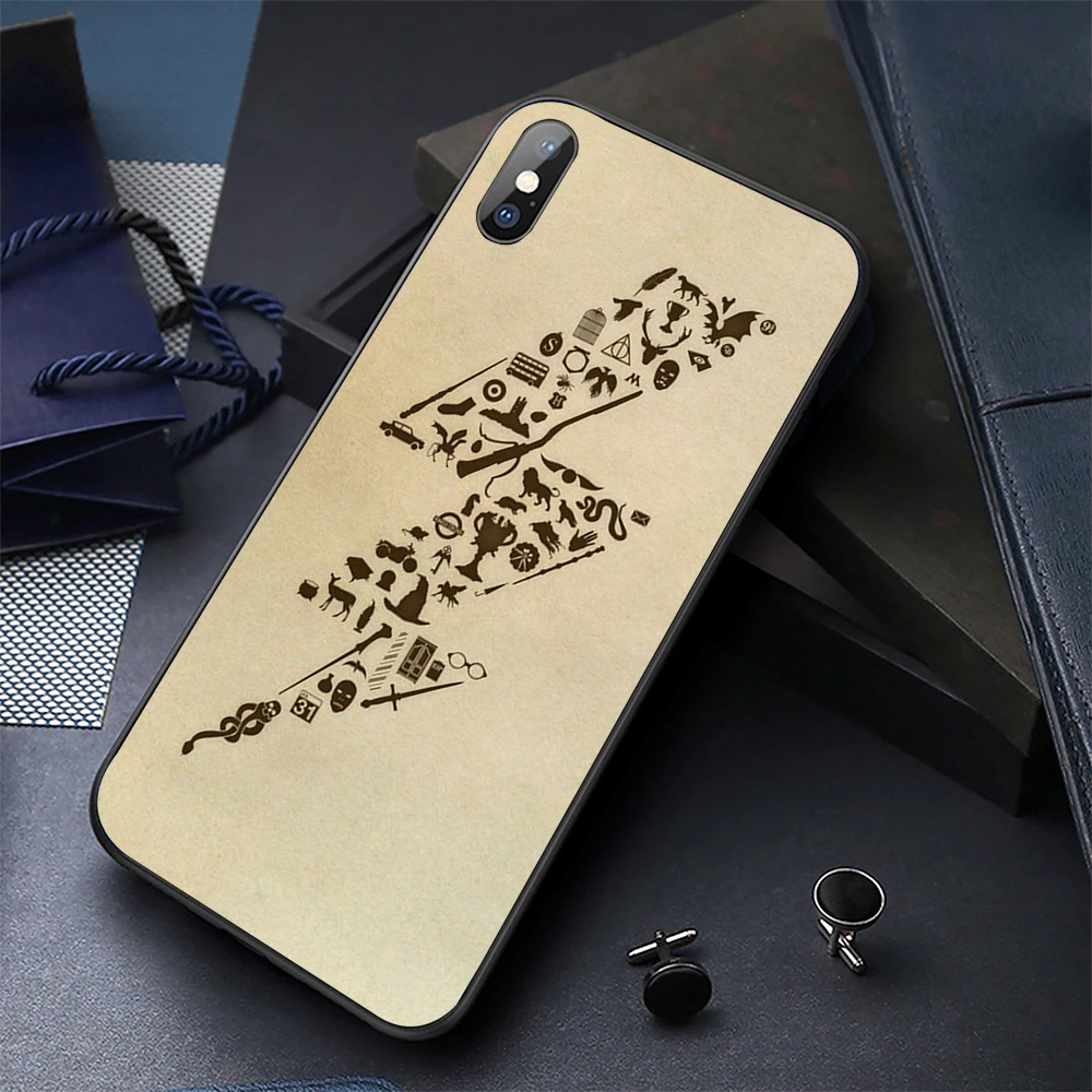 Soft Silicone TPU Phone Case for iPhone 7 case 5s 6s 8 Plus Luxury Black Cover |