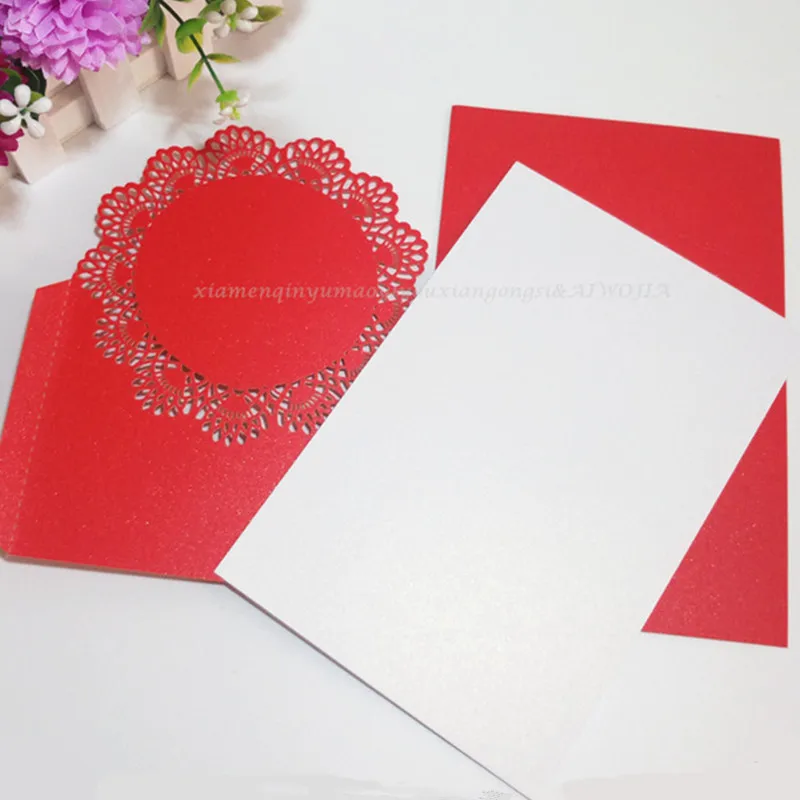 10 шт. элегантные классические свадебные пригласительные карты с цветами