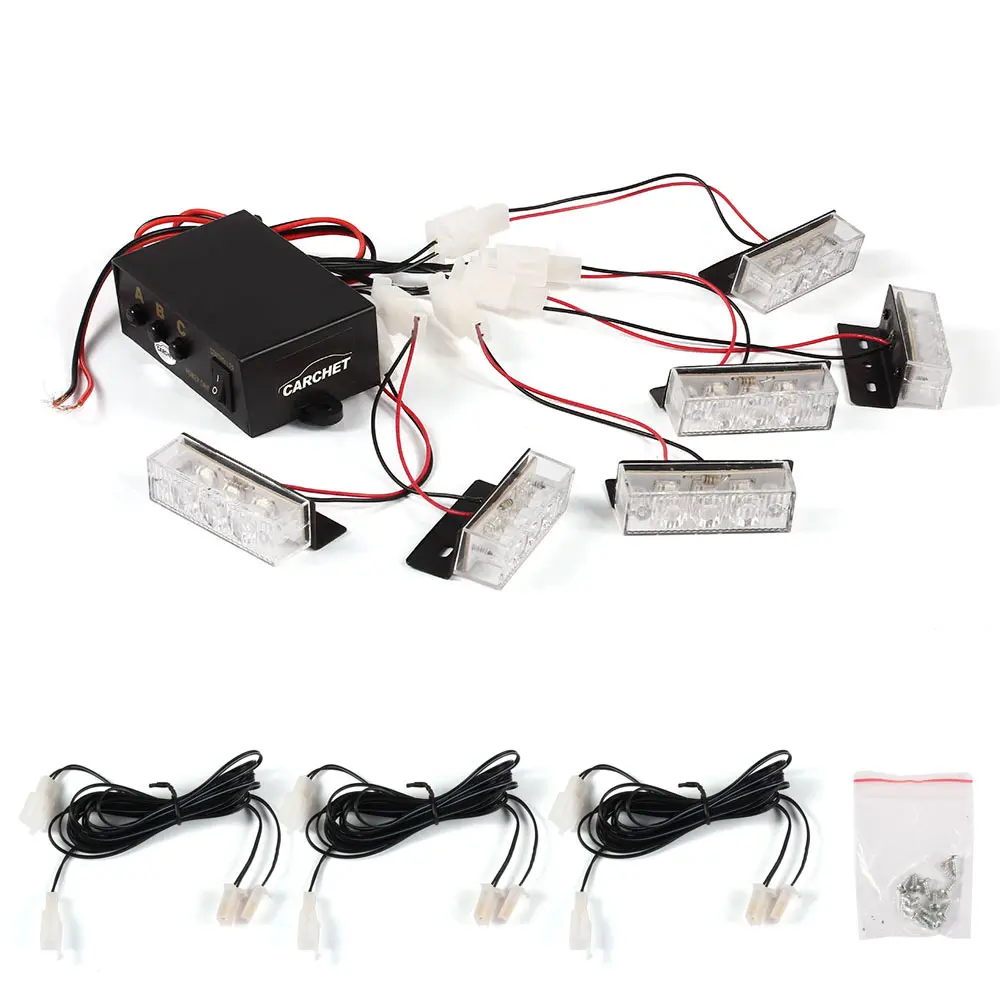 Автомобильная предупреждающая лампа CARCHET желтая стробоскоп приборная панель 18