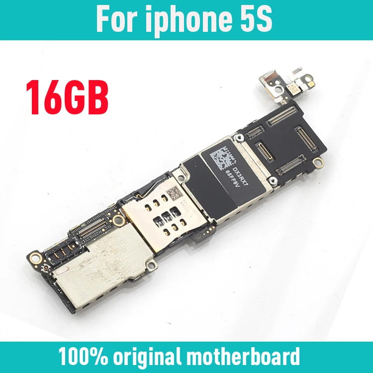 Логическая плата для iphone 5S 16 ГБ/32 ГБ/64 ГБ без отпечатков пальцев МБ-пластина