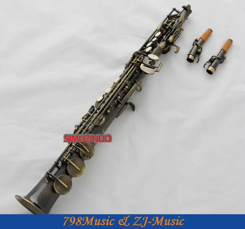 Chave para Alta Bronze Antigo Saxofone Soprano f & G-chave-2 Neckes bb