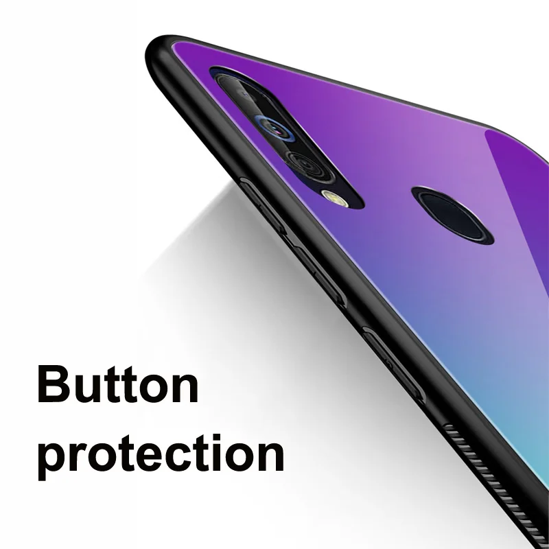 Чехол для Samsung A60 с изображением девушки-волка из закаленного стекла силикона ТПУ