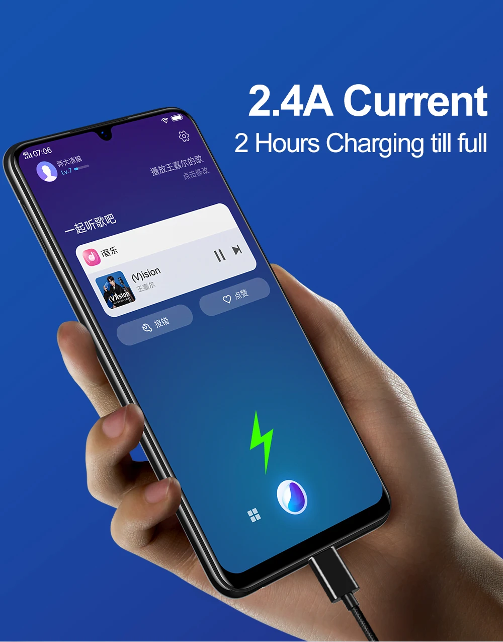 Кабель USB C 2.4A Быстрая зарядка для samsung xiaomi redmi Note 7 USB 3,1 C type кабель для USBC зарядное устройство huawei lenovo LG телефонный кабель