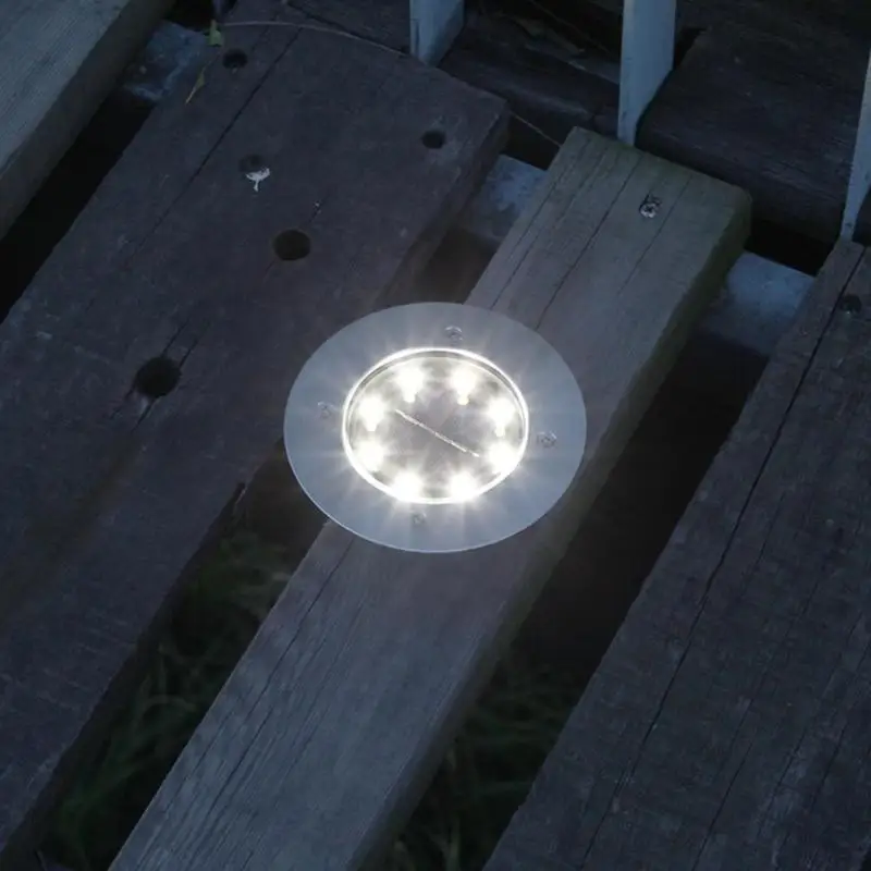 8LED подземный солнечный светильник, водонепроницаемый уличный садовый тропинка, лампа для улицы, садовая дорожка, садовый светильник