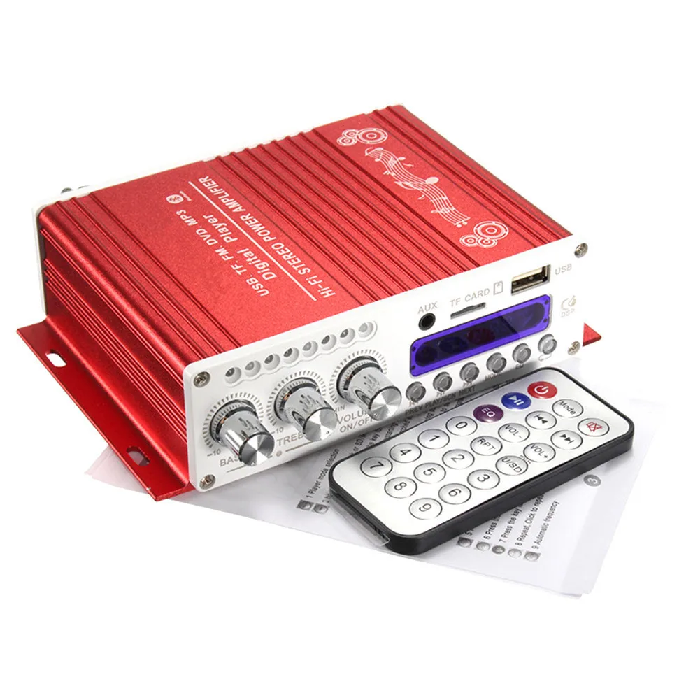V10 Bluetooth автомобильный усилитель V4.0 Hi-Fi стерео супер бас аудио мощности USB с Romote