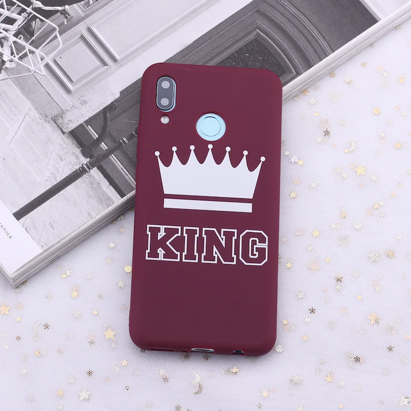 Для huawei Honor mate 10 20 Nova P20 P30 P Smart King and queen Crowns Candy силиконовый чехол для телефона Capa Fundas Coque