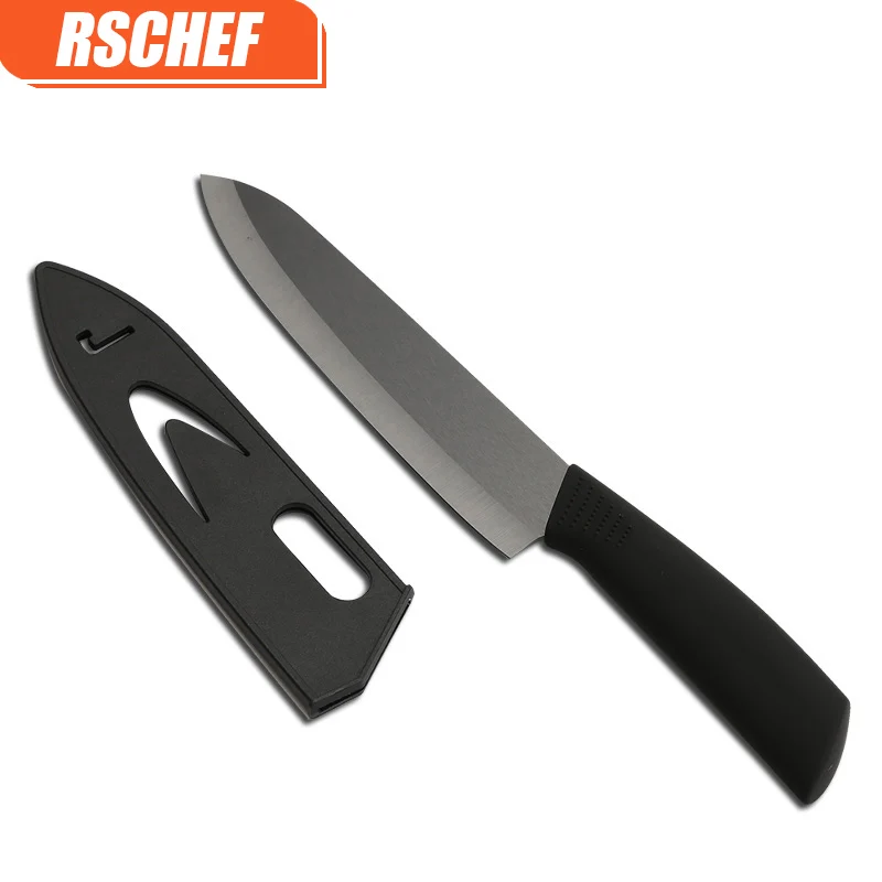 RSCHEF 1 шт. черное лезвие с черной ручкой 3 &quot4&quot 5 &quot6&quot 7 &quotдюймов Чехлы набор