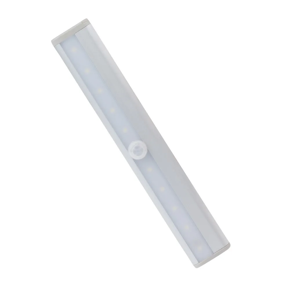 Движения PIR Сенсор супер яркий светодиодный светильник 10 Батарея приведенный в