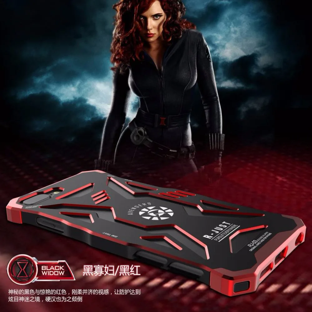 R просто Бренд Hero Серии Авиационного Алюминия Stronger Back Case For iPhone 7/Для 7 Plus 3 Дизайн С