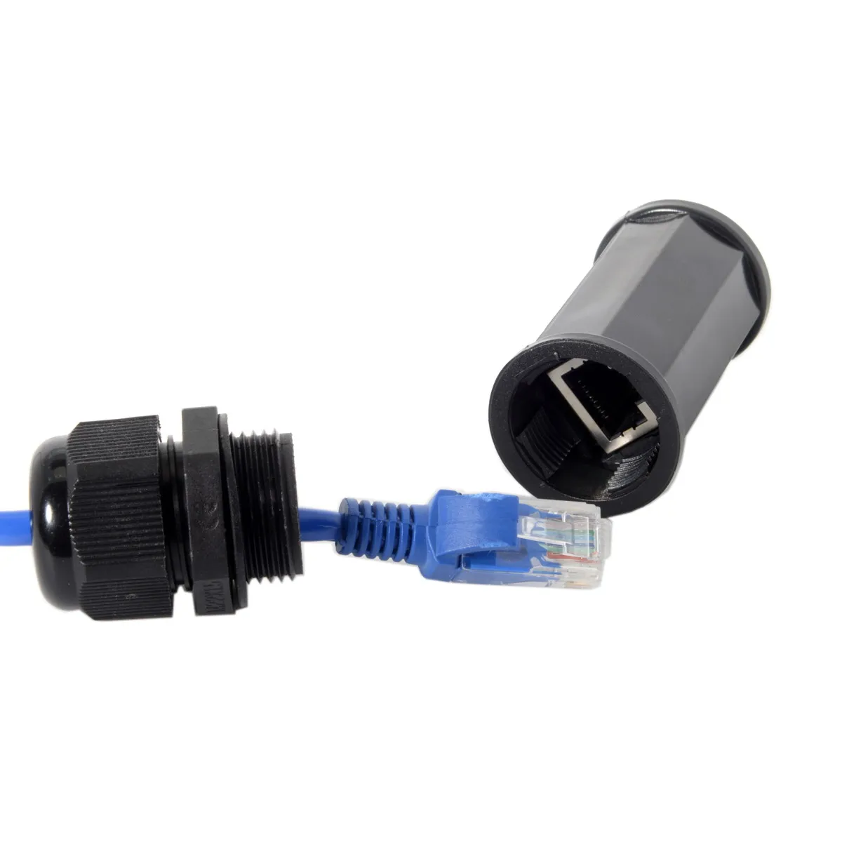 ChenyangFemale Lan Ethernet сеть к гнезду блокировки Водонепроницаемый CAT6 RJ45 удлинитель