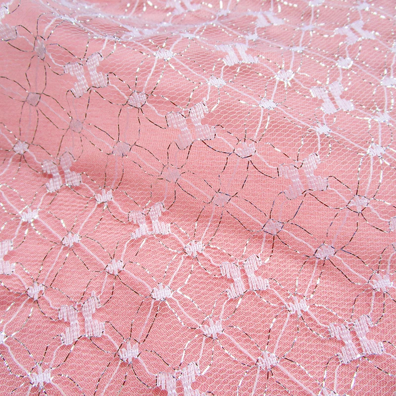 Золотистая сетчатая ткань серебряное свадебное украшение для шитья Тюлевая