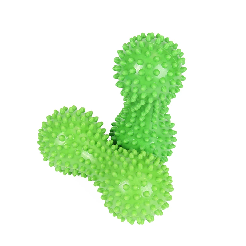 GR Treat прочный твердый арахисовый Массажный мяч Spiky Pinda Lacrosse фитнес валик с