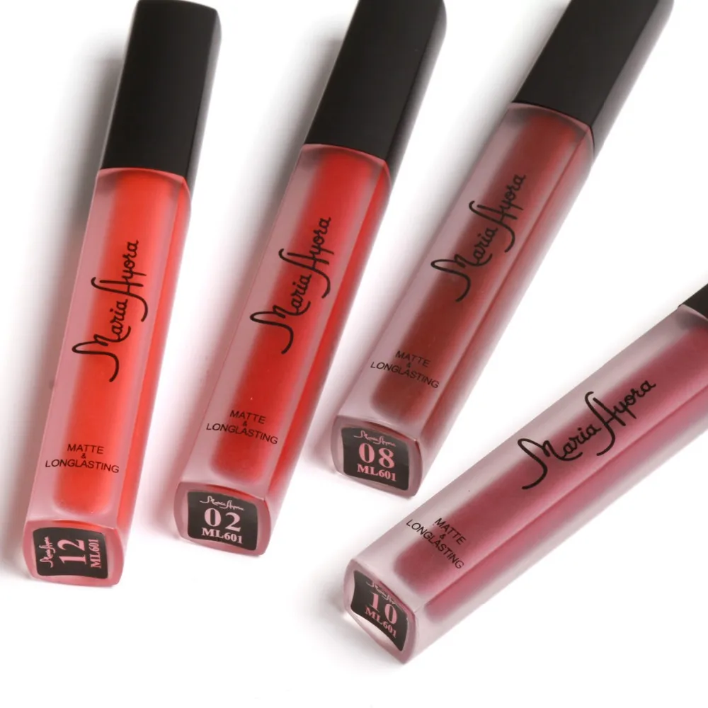 Matte Lip Gloss Nude Lipstick Brand High Quality Waterproof Liquid Makeup Lasting 12 Color | Красота и здоровье