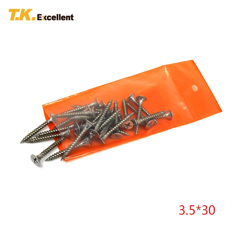 T.K.Excellent 30 Pieces 3.5*30 Bugle Head Fine Hhrewd Dry Wall Screw Stainless Steel Hardware Fasteners Tools Drywall Screws |