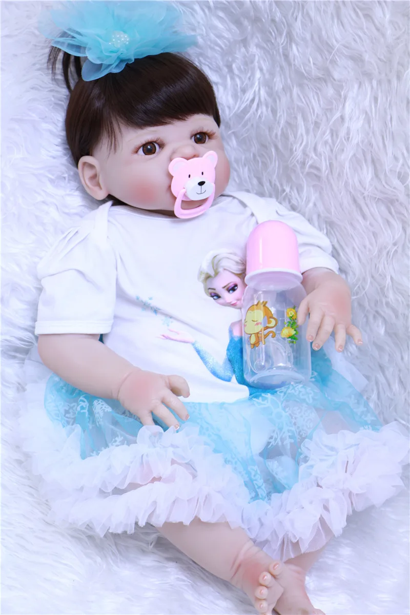

22 "полностью силиконовые куклы reborn реалистичные куклы для девочек baby-reborn для chid bebe подарок bonecas reborn de silicone inteiro