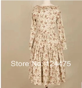 Платье винтажный цветочный принт 50 s кантри фермы стиль булавка вверх качающиеся