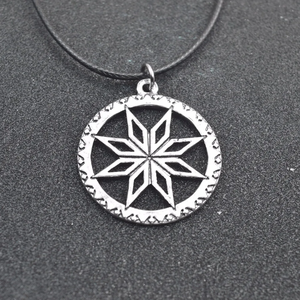 Kinitial 1Pcs Antique Silver Necklace For Women Nordic CELTIC ARYAN Pendant Amulet Shield Alatir Vintage Fasion Jewelry | Украшения и