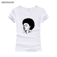 black african women print t shirt summer new fashion style short sleeve o neck tops punk t shirt camiseta femenina