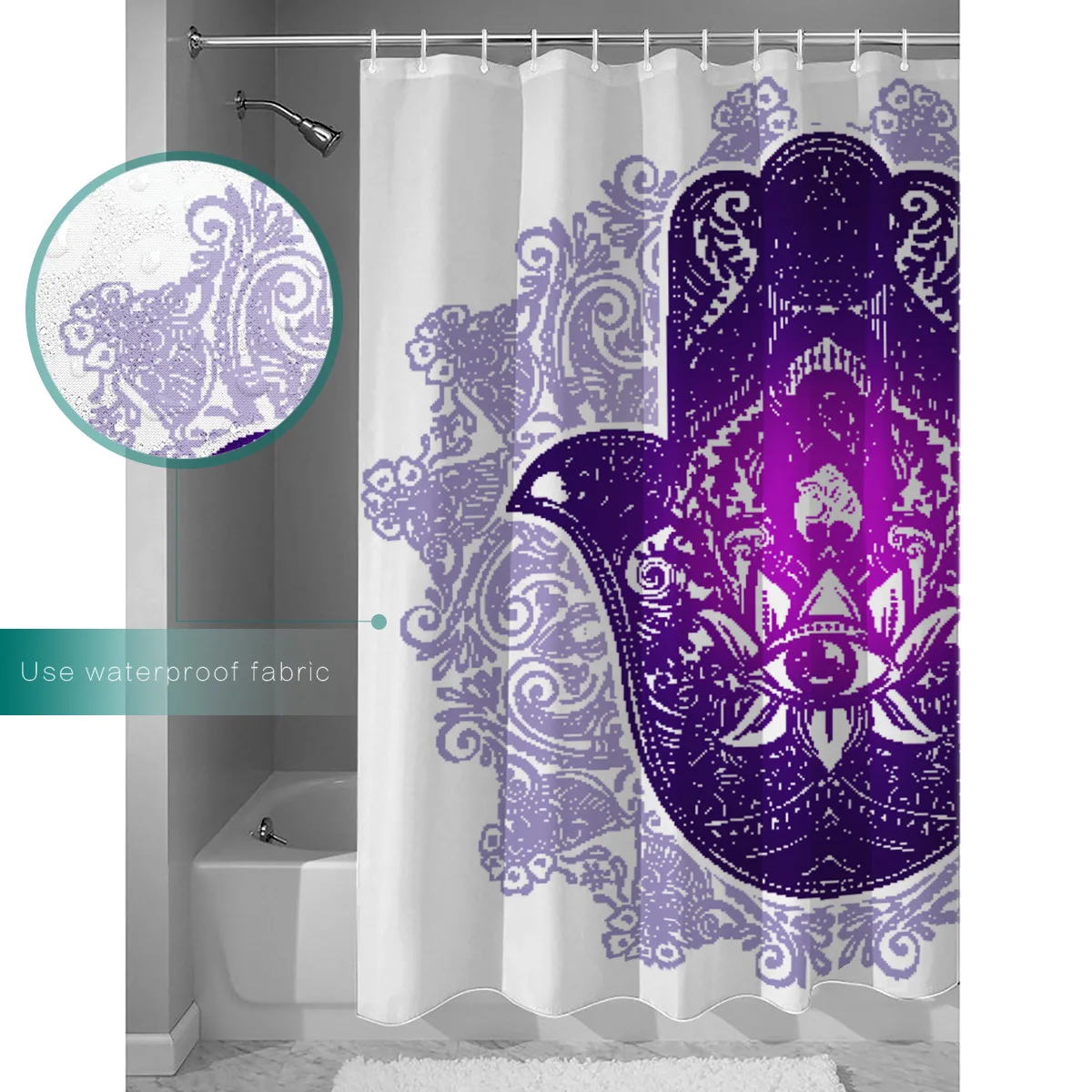 Ручная Фатима набор для ванной с ковриками комнаты из 2 предметов