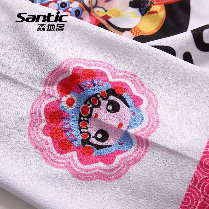 Женская быстросохнущая велосипедная майка Santic дышащая Спортивная одежда для