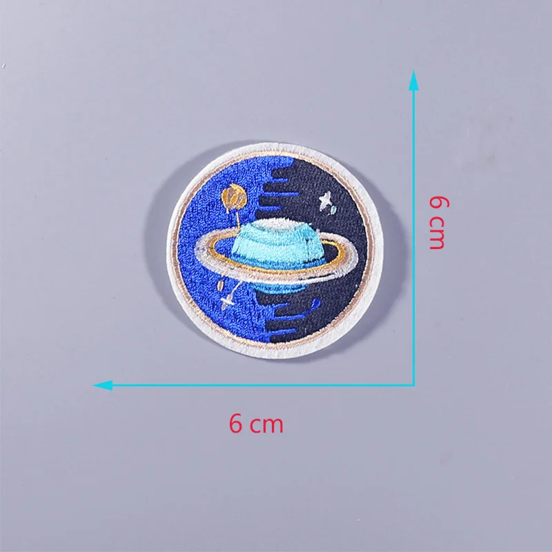 Fly Cow UFO star DIY железная нашивка для одежды вышивка аппликация Швейные