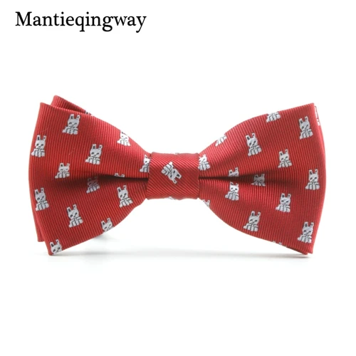 MXR068188 Mantieqingway/галстук-бабочка с рисунком лося из мультфильма; галстук-бабочка из полиэстера для мальчиков; повседневные Галстуки с бантом; галстуки-бабочки; рождественские детские аксессуары галстук-бабочка - Цвет: MXR068188