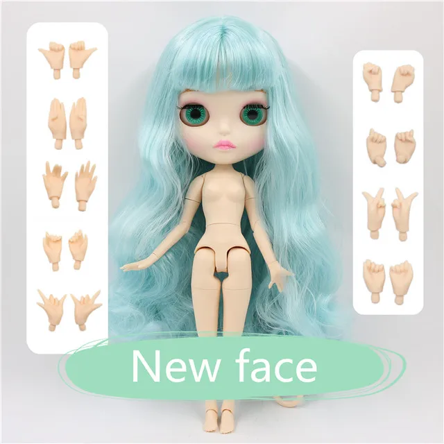 matte face Фабрика blyth кукла 1/6 bjd кукла с одеждой обувь или новое лицо голая кукла 1/6 30 см - Цвет: matte face