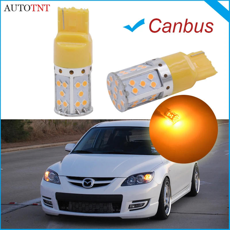 2 шт. T20 7440 светодиодный светильник передняя сигнальная лампа для Toyota Prius Lexus GS