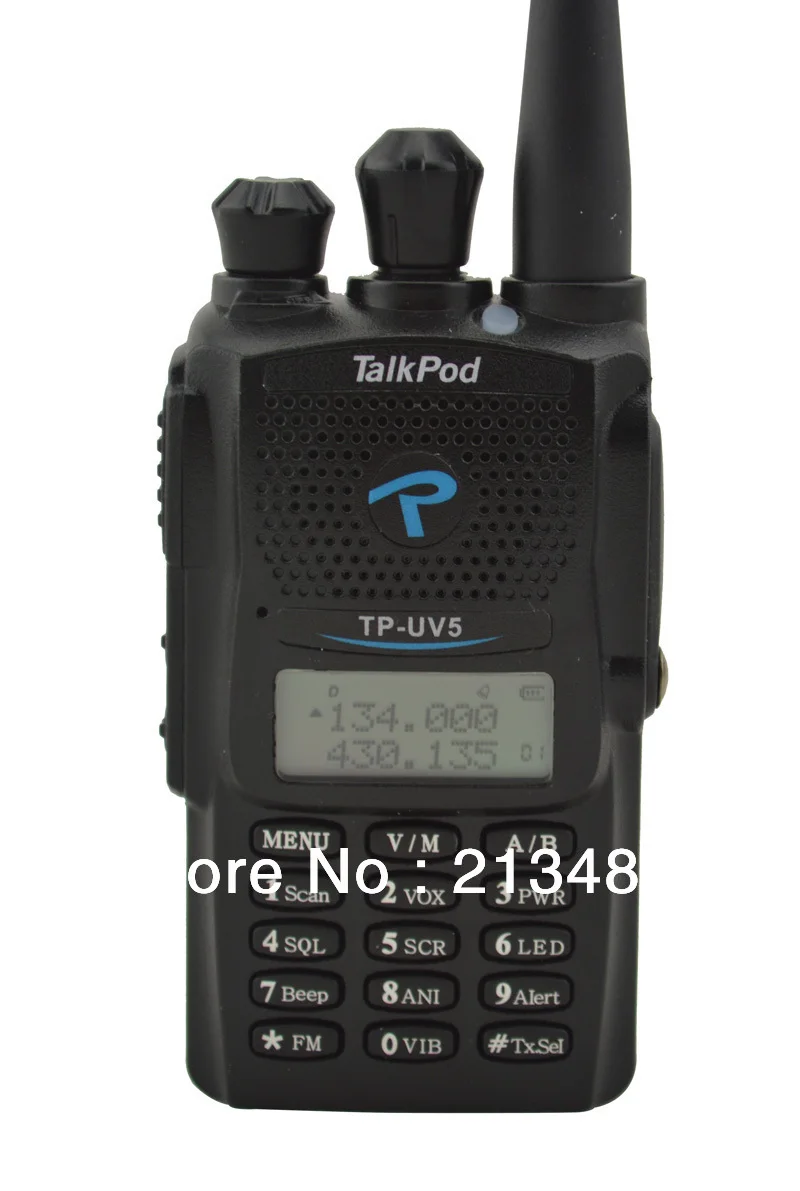 TP-UV5 Dual Band UHF:400-480MHz&VHF:136-174MHz 128CH 5W Professional FM Transceiver/Walkie Talkie with Vibrating Alert Function