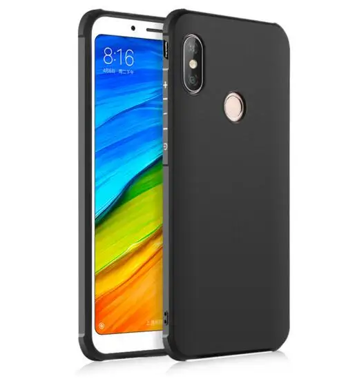 COCOSE противоударный силиконовый чехол для Xiaomi Redmi Note 5 6 матовый 3D Dragon Armor футляр для Redmi 4x 4A 5A 5 Plus Pro - Цвет: Black