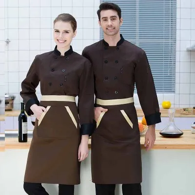 2018 Высококачественная Униформа шеф повара одежда с длинным и коротким рукавом