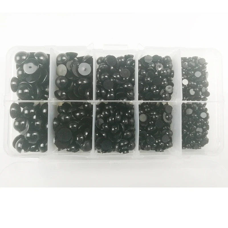 760 шт. туфли на плоской подошве с круглым носком в виде черных глаз Пластик для