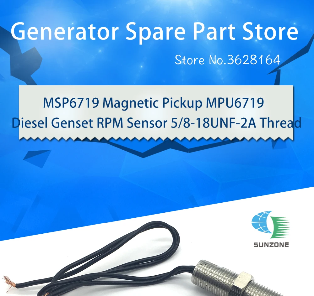 MSP6719 магнитный датчик MPU6719 генератор Датчик Оборотов 5/8-18UNF нить