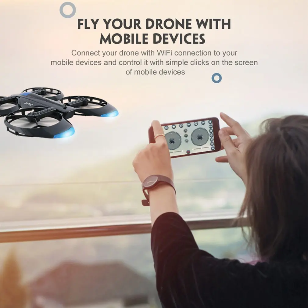 JJR/C H45 тележки Wi Fi FPV Квадрокоптер Радиоуправляемый беспилотный летательный