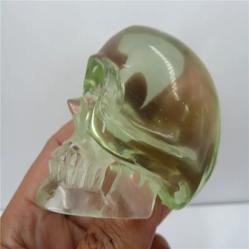 Smelting QUARTZ Crystal skull HEALING christmas decorations for home T41 | Stones