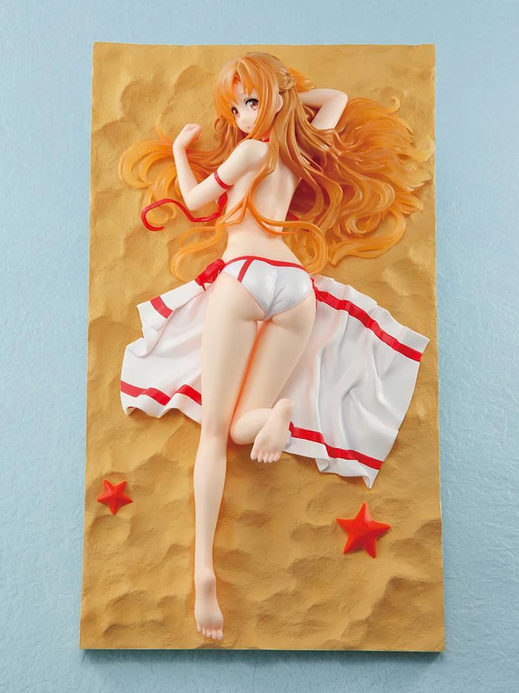 Меч искусство онлайн Юки Asuna настроение на отпуск Ver. Экшн фигурка из ПВХ 26 см