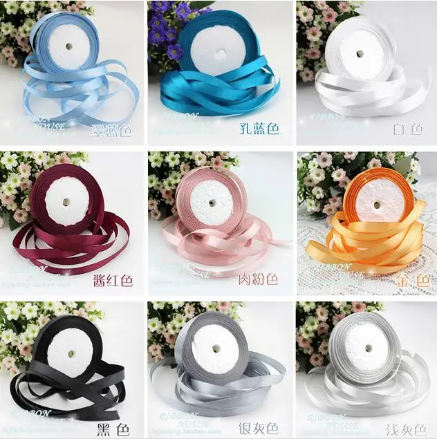 3/8 'དྷ м длинная винно красная шелковая атласная лента шириной 10 мм для