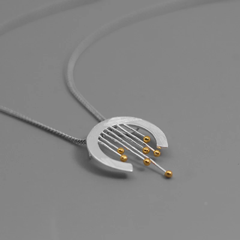 Lotus весело момент реального 925 пробы серебро Творческий Fine Jewelry Восточный элемент