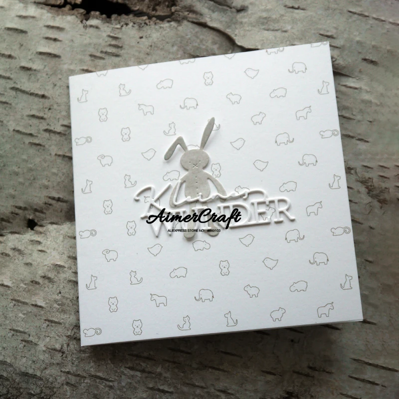 Металлические Вырубные штампы в виде животных и кукол зеркальные для рукоделия